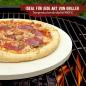 Preview: Premium Pizzastein für Gasgrill, Holzkohlegrill und Backofen - im Set