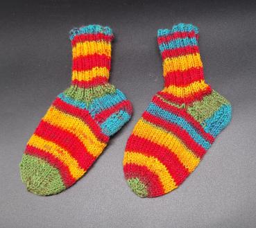 Handgestrickte Socken Größe 20 - 21