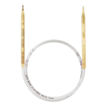 Rundstricknadeln Champagner/Kunststoff