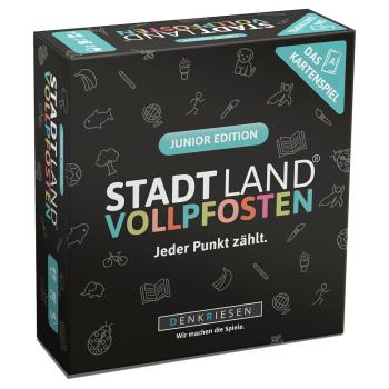 STADT LAND VOLLPFOSTEN® – Das Kartenspiel – JUNIOR EDITION "Jeder Punkt zählt."