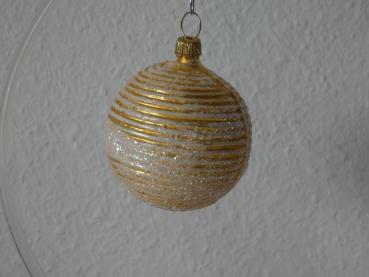 Rillenkugel, gold