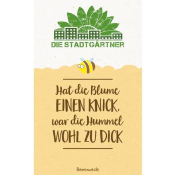 Hat die Blume einen Knick, war die Hummel wohl zu dick