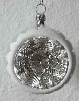 Christbaumkugel Reflex silber "Winter"