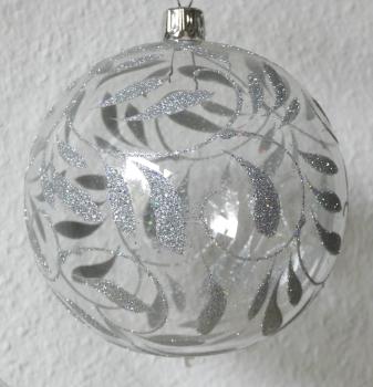 Christbaumkugel Barock/kristall silber