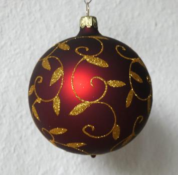 Christbaumkugel Barock/rot