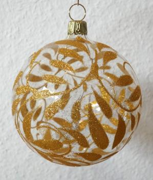 Christbaumkugel Barock/kristall gold