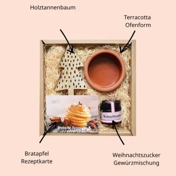 Bratapfel Geschenk Box mit Gewürz