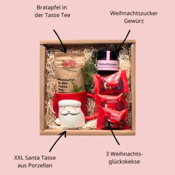 Weihnachtpräsent mit Weihnachtstasse