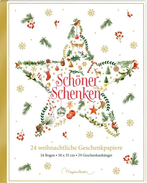 Geschenkpapier-Buch: Schöner schenken "weihnachtlich"