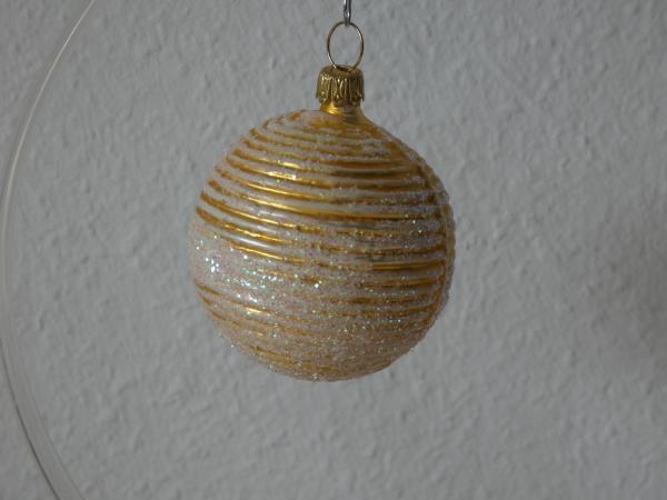 Rillenkugel, gold