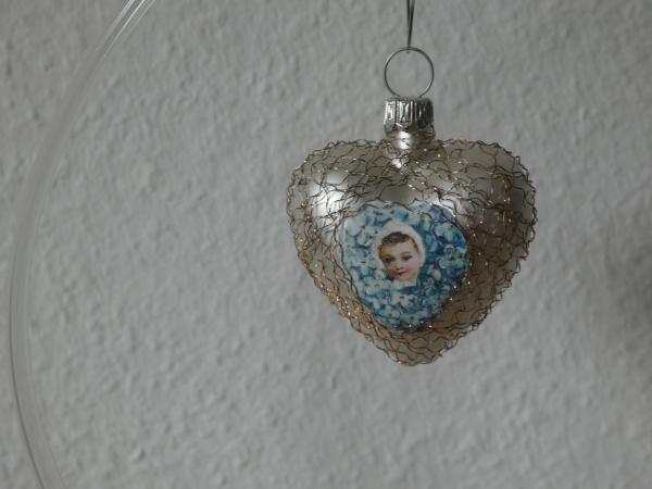 Herz umwickelt, silber