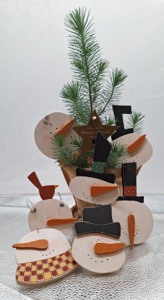Christbaumanhänger, verschiedene Schneemänner