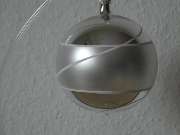 Christbaumkugel 8 cm silber