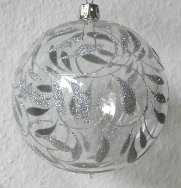 Christbaumkugel Barock/kristall silber