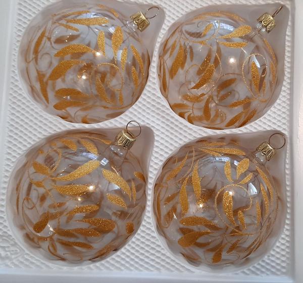 Christbaumkugel Barock/kristall gold