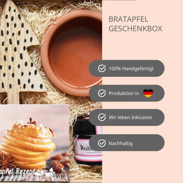 Bratapfel Geschenk Box mit Gewürz