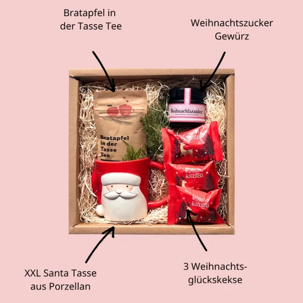Weihnachtpräsent mit Weihnachtstasse