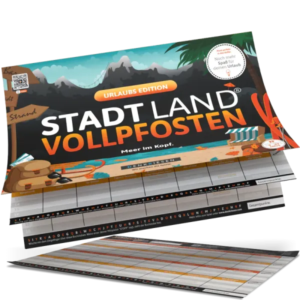 STADT LAND VOLLPFOSTEN® - Urlaub Edition "Meer im Kopf"