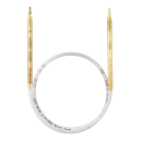 Rundstricknadeln Champagner/Kunststoff