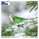 Großer Vogel, silber/grün